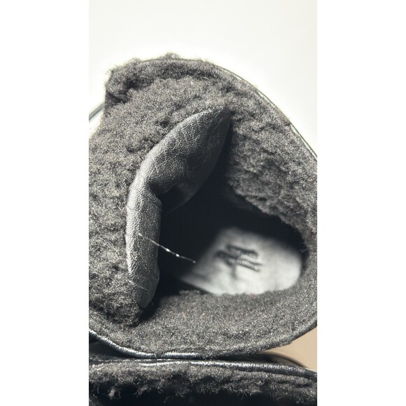 Simply Vera Vera Wang Sport Wedge Hiker Boot in black, sherpa lining. Size 10 - Picture 7 of 8